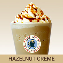 Try our hazelnut creme. We're offering you the best drink mixes for your coffee shop or cafe.