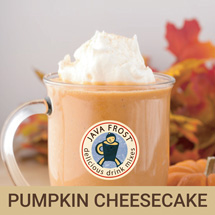 for fall, pumpkin cheesecake powdered mixes for seasonal and holiday drinks.