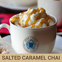 Giving you salted caramel chai wholesale beverage for specialty flavored coffee.
